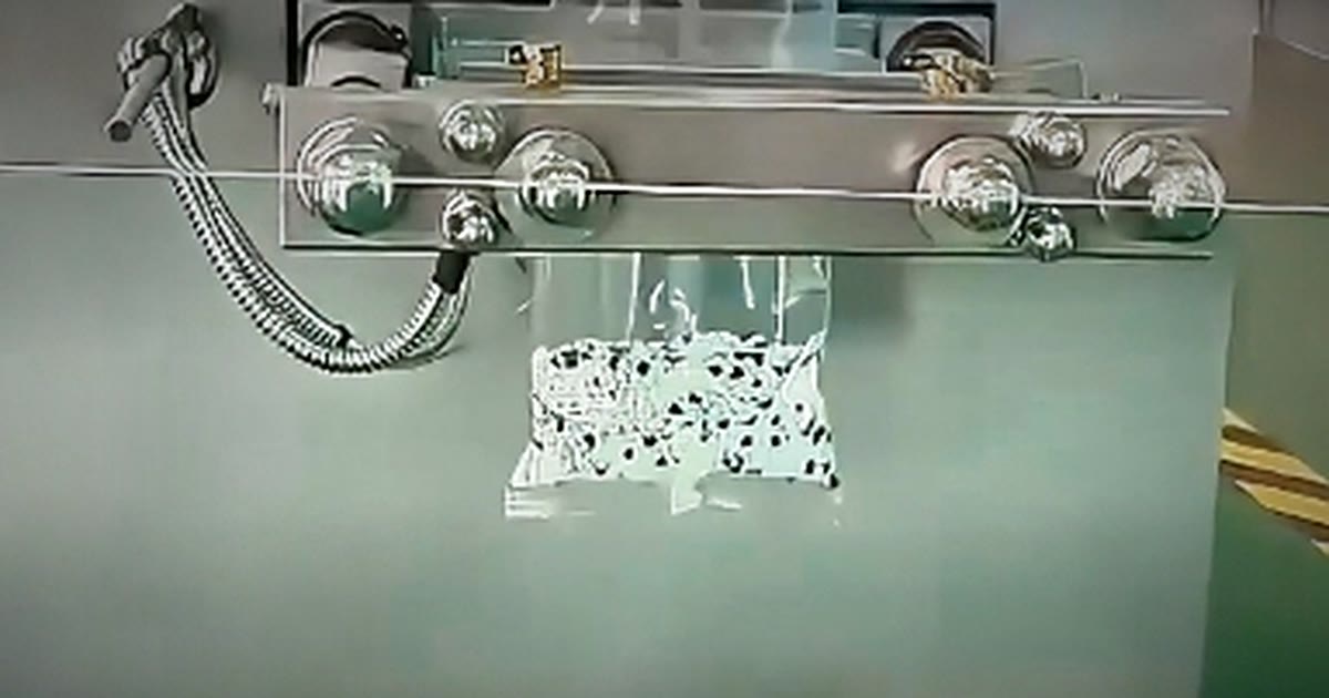 Vertical form fill seal sachet machinery used for representative product and film trials